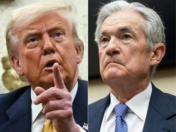 Donald Trump e Jerome Powell - Afp