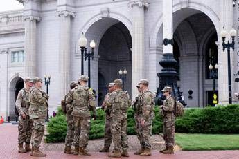 Guardia Nazionale a Washington (Afp)