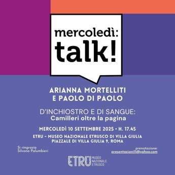 Al via 'Mercoledì Talk' con 'd’inchiostro e di sangue - Camilleri oltre la pagina'