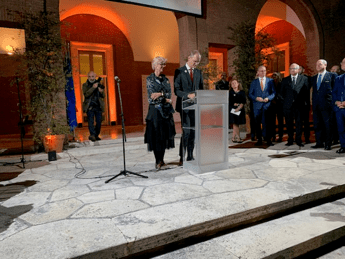 L'Ambasciatore della Repubblica federale di Germania Thomas Bagger e la signora Anita Bagger