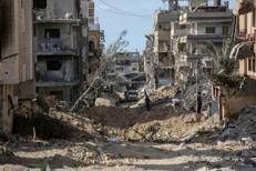 Macerie a Gaza - (Afp)