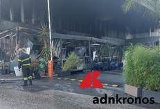 Roma, l'incendio nel locale Fred 246 di Casal Palocco - Adnkronos