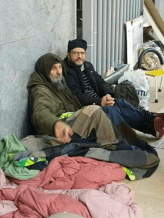 Riccardo Rossi con Fratel Biagio