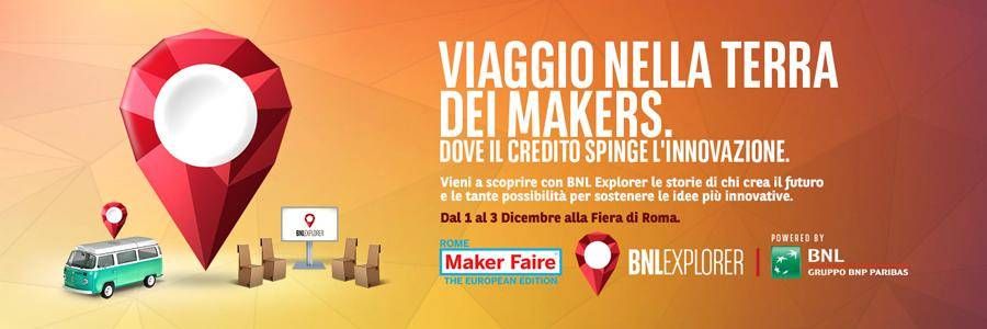 Maker Faire Rome 2017, Bnl e Artigiancassa: il futuro parla a giovani e imprese