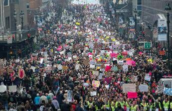 Una marea rosa invade Washington: Una marea rosa invade Washington: