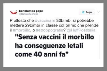 Tweet choc del senatore antivaccini: è bufera Tweet choc del senatore antivaccini: è bufera