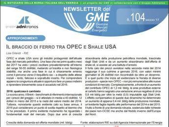 E' on line nuovo numero della newsletter del Gme E' on line nuovo numero della newsletter del Gme