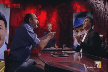 Non mi posso far prendere per il c...o, volano insulti in diretta tv a 'Piazza Pulita' Non mi posso far prendere per il c...o, volano insulti in diretta tv a 'Piazza Pulita'