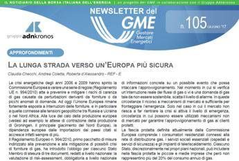 Energia, è on line il nuovo numero della newsletter Gme Energia, è on line il nuovo numero della newsletter Gme
