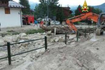 Bomba d'acqua a Cortina: morta una donna Bomba d'acqua a Cortina: morta una donna