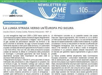 Energia, on line nuovo numero newsletter Gme Energia, on line nuovo numero newsletter Gme