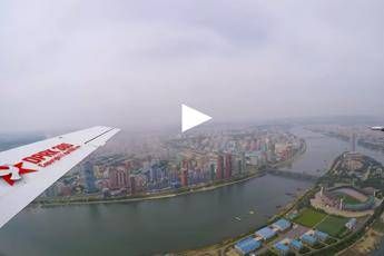In volo su Pyongyang, la Corea del Nord come non si è mai vista In volo su Pyongyang, la Corea del Nord come non si è mai vista
