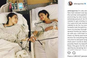Selena Gomez in ospedale: Ho fatto un trapianto di rene Selena Gomez in ospedale: Ho fatto un trapianto di rene
