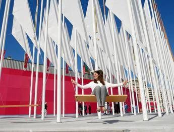 Inaugurata la 'Piazza del Vento' al Salone nautico di Genova Inaugurata la 'Piazza del Vento' al Salone nautico di Genova