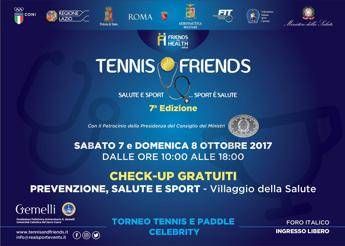 Tennis & Friends 2017, prevenzione protagonista a Roma Tennis & Friends 2017, prevenzione protagonista a Roma