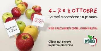 Sclerosi multipla, torna in 5000 piazze italiane la 'Mela di Aism' Sclerosi multipla, torna in 5000 piazze italiane la 'Mela di Aism'