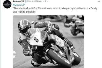 Tragedia a Macau GP, muore il pilota Daniel Hegarty Tragedia a Macau GP, muore il pilota Daniel Hegarty