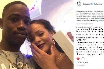 Tragedia per Rihanna, cugino ucciso in sparatoria Tragedia per Rihanna, cugino ucciso in sparatoria