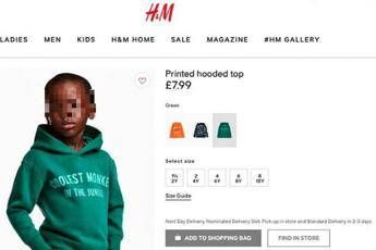 Foto razzista, H&M nella bufera