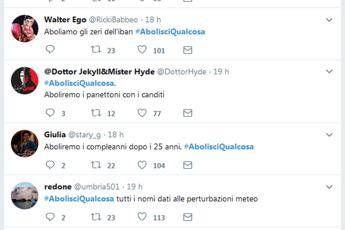 #AbolisciQualcosa: scatta l'ironica 'contro-campagna elettorale' #AbolisciQualcosa: scatta l'ironica 'contro-campagna elettorale'