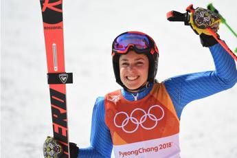 Brignone bronzo nel gigante donne Brignone bronzo nel gigante donne