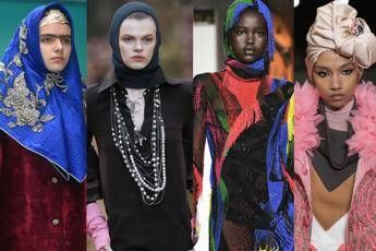 Velo, turbante e foulard: la moda si copre la testa Velo, turbante e foulard: la moda si copre la testa