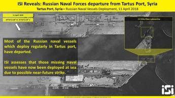 Siria, navi russe salpano da Tartus Siria, navi russe salpano da Tartus