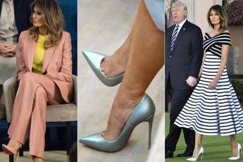 Melania 'parla' con i vestiti Melania 'parla' con i vestiti