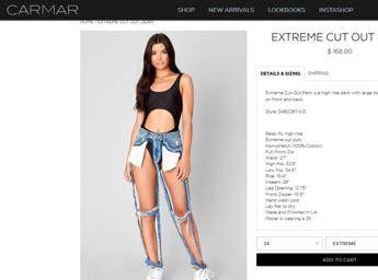 Cuciture e due tasche, ecco i jeans 'extreme cut' da 168 dollari Cuciture e due tasche, ecco i jeans 'extreme cut' da 168 dollari