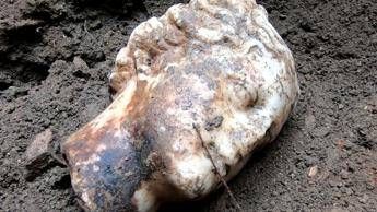 Ritrovata a Ostia Antica pregevole testa marmorea Ritrovata a Ostia Antica pregevole testa marmorea