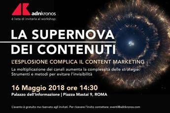 La 'Supernova dei contenuti' e il futuro della comunicazione on line La 'Supernova dei contenuti' e il futuro della comunicazione on line