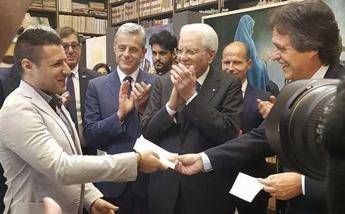 Mattarella premia studente Accademia Belle Arti di Palermo Mattarella premia studente Accademia Belle Arti di Palermo
