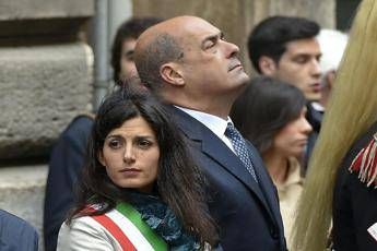 E' scontro Raggi-Zingaretti E' scontro Raggi-Zingaretti