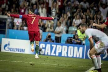 Portogallo-Spagna 3-3, tripletta di Ronaldo Portogallo-Spagna 3-3, tripletta di Ronaldo