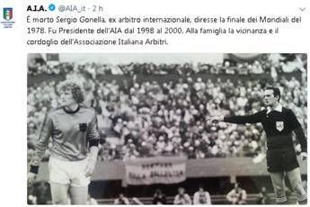 Morto Sergio Gonella, arbitrò finale del Mondiale '78 Morto Sergio Gonella, arbitrò finale del Mondiale '78
