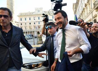 Salvini in partenza per la Libia Salvini in partenza per la Libia