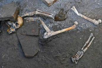 Pompei, scoperta la stanza degli scheletri Pompei, scoperta la stanza degli scheletri
