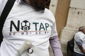 SAN FOCA Protesta No Tap contro Governo e M5S SAN FOCA Protesta No Tap contro Governo e M5S