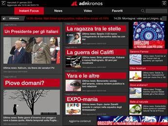 Adnkronos: al via nuova App, arriva la notizia seriale Adnkronos: al via nuova App, arriva la notizia seriale