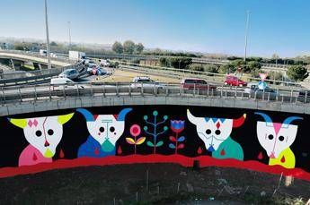 Anas, la street art colora il Grande Raccordo Anulare /Video Anas, la street art colora il Grande Raccordo Anulare /Video