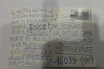 'Morte ai rossi e viva il duce', intimidazione a sindaco Sestri Levante 'Morte ai rossi e viva il duce', intimidazione a sindaco Sestri Levante