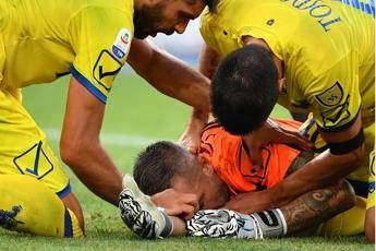 Frattura alle ossa nasali per portiere del Chievo Frattura alle ossa nasali per portiere del Chievo