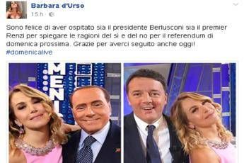 Renzi e Berlusconi in tv, Barbara d'Urso regina del 'Nazareno bis' Renzi e Berlusconi in tv, Barbara d'Urso regina del 'Nazareno bis'