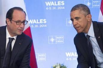 Hollande e Obama, assieme per ripresa dialogo con Atene Hollande e Obama, assieme per ripresa dialogo con Atene