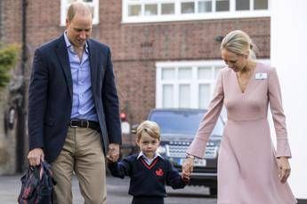 Primo giorno di scuola per George, ma non c'era Kate Primo giorno di scuola per George, ma non c'era Kate