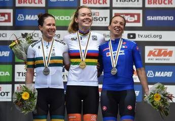 Mondiali ciclismo, bronzo a Tatiana Guderzo Mondiali ciclismo, bronzo a Tatiana Guderzo