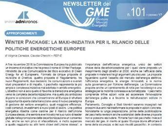 Energia, è online nuovo numero newsletter Gme Energia, è online nuovo numero newsletter Gme
