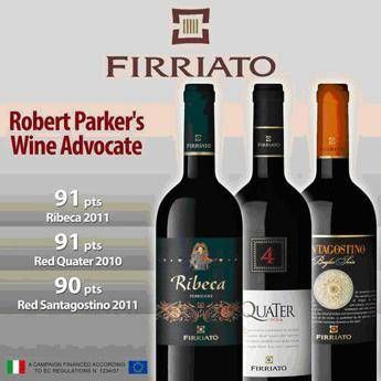 Le Cantine Firriato nel prestigioso Wine Advocate di Robert Parker Le Cantine Firriato nel prestigioso Wine Advocate di Robert Parker