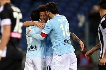 Tris della Lazio all'Udinese Tris della Lazio all'Udinese