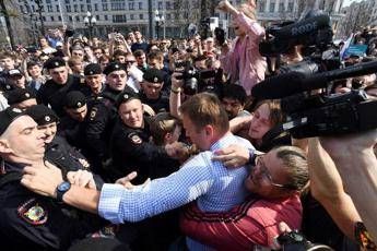 Proteste anti-Putin, arrestato Navalny Proteste anti-Putin, arrestato Navalny